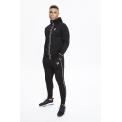 MAIZE PIQUE REPEAT BINDING JOGGERS SKINNY FIT BLACK