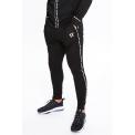 MAIZE PIQUE REPEAT BINDING JOGGERS SKINNY FIT BLACK