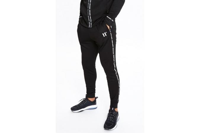 Pantalones Maize Pique Repeat Binding Joggers Skinny Fit - Black