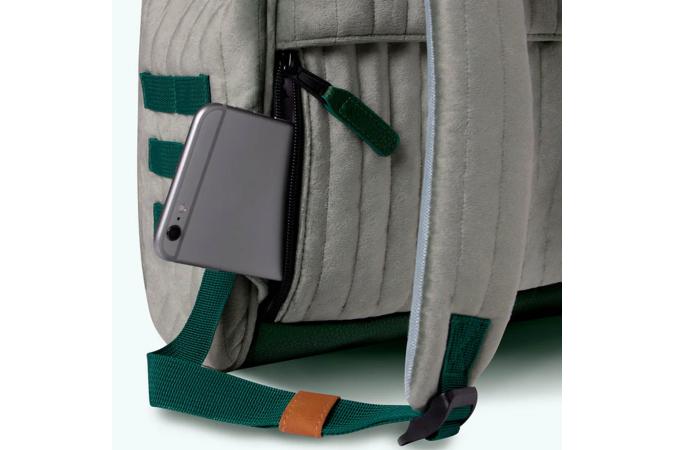 Mochila Cabaia Calcutta Green Small Terciopelo