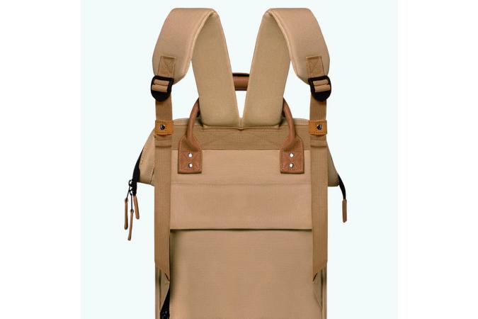 Mochila Cabaia Kuala Lumpur Cream x Camel Leather M