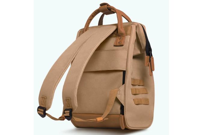 Mochila Cabaia Kuala Lumpur Cream x Camel Leather M