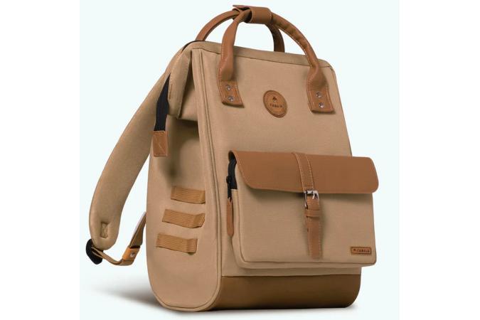 Mochila Cabaia Kuala Lumpur Cream x Camel Leather M