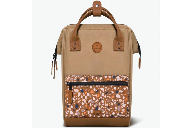 Mochila Cabaia Kuala Lumpur Cream x Camel Leather M