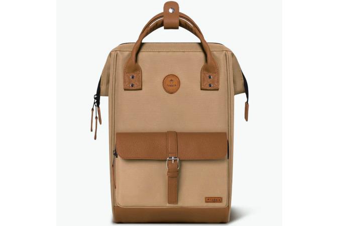 Mochila Cabaia Kuala Lumpur Cream x Camel Leather M