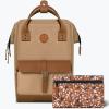 Mochila Cabaia Kuala Lumpur Cream x Camel Leather M