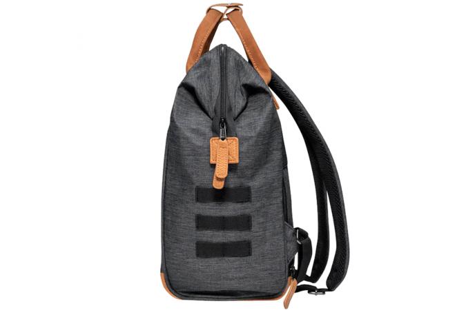 Mochila Cabaia Londres Medium (Gris oscura / marrón)