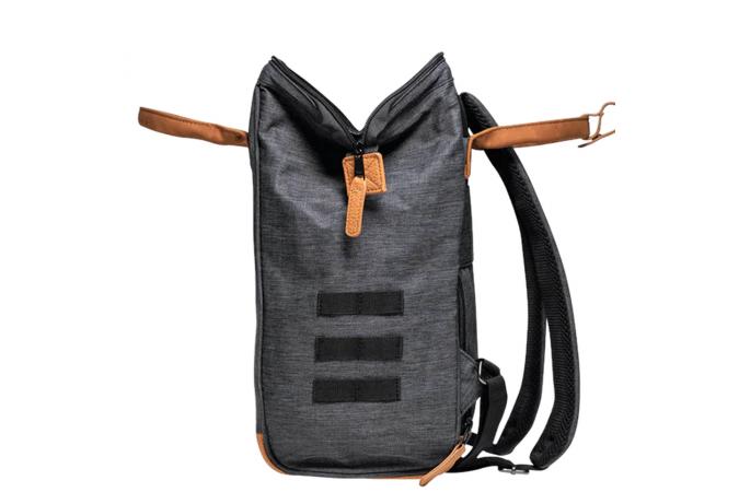 Mochila Cabaia Londres Medium (Gris oscura / marrón)