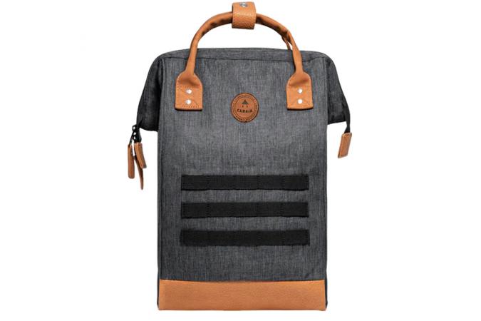 Mochila Cabaia Londres Medium (Gris oscura / marrón)