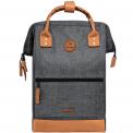 Mochila Cabaia Londres Medium (Gris oscura / marrón)