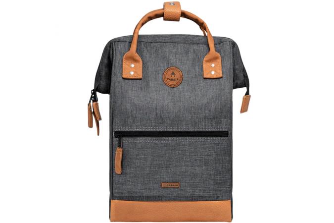 Mochila Cabaia Londres Medium (Gris oscura / marrón)