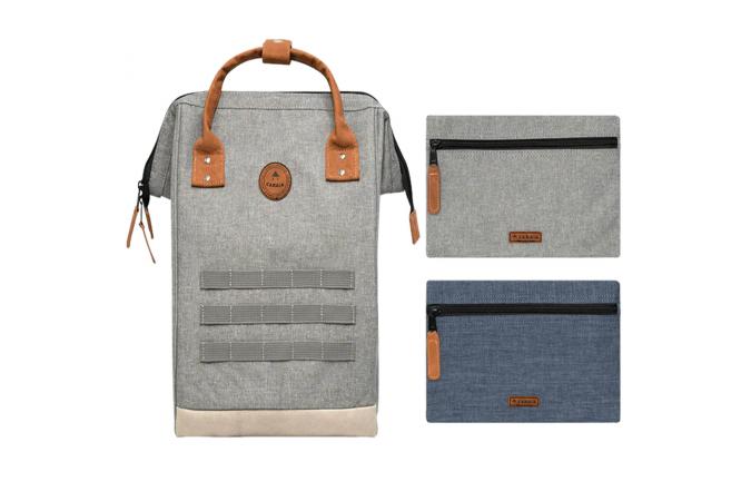 Mochila Cabaia New York Grey Melange Medium