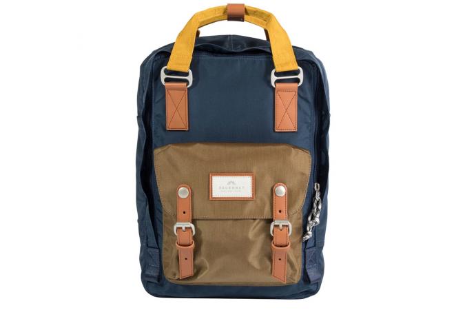 MACAROOM GLOSSY BLOCKING SERIES NAVY X KHAKI