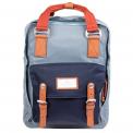 Mochila Macaroon Earth Tone Series Washed Denim X Nautical