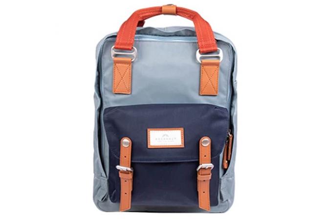 Mochila Macaroon Earth Tone Series Washed Denim X Nautical