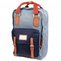 Mochila Macaroon Earth Tone Series Washed Denim X Nautical