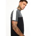 Camiseta Panel Block T.Shirt Negro/Antracita/Blanco