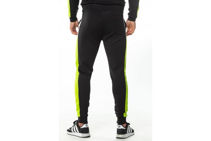 DOT FADE PANELLED POLY TRACK PANTS BLACK,LIME GREEN,WHITE