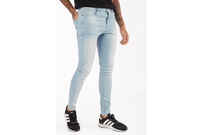 ESSENTIAL SUPER STRETCH JEANS SKINNY FIT STONE WASH