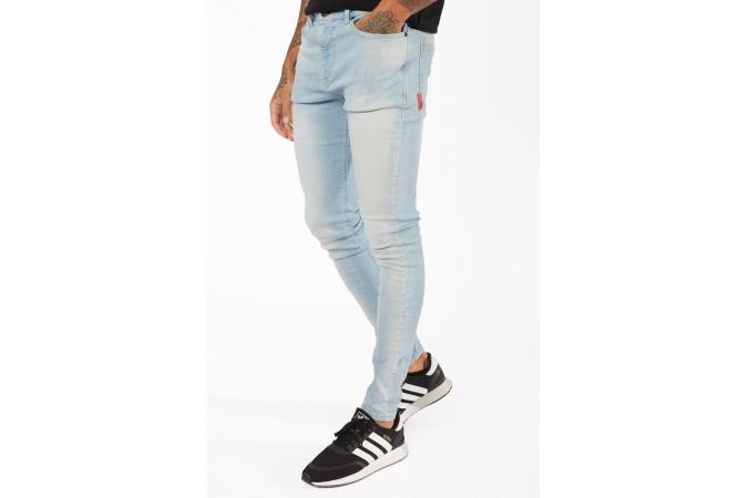 ESSENTIAL SUPER STRETCH JEANS SKINNY FIT STONE WASH