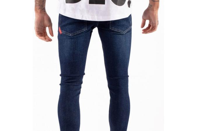 ESSENTIAL SUPER STRETCH JEANS SKINNY FIT INDIGO WASH