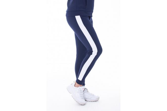 PANEL POLY TRACK PANTS NAVY/WHITE