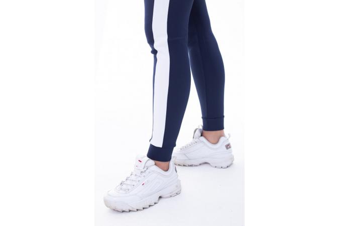 PANEL POLY TRACK PANTS NAVY/WHITE
