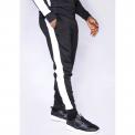 POLY PANEL TRACK PANT BLACK AND WHITE