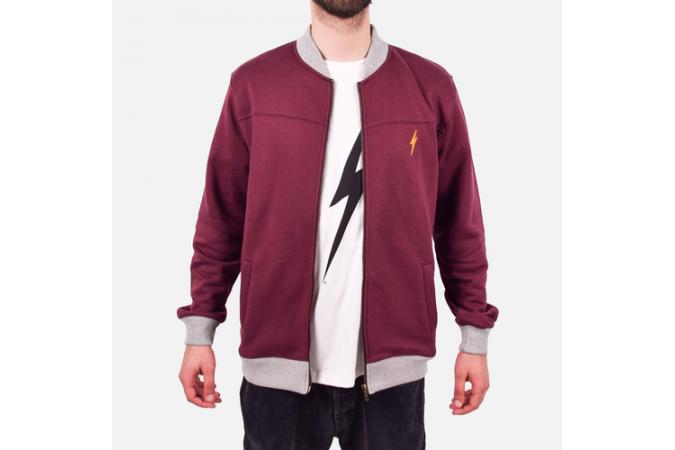 Sudadera Pure Fleece Bomber Fig