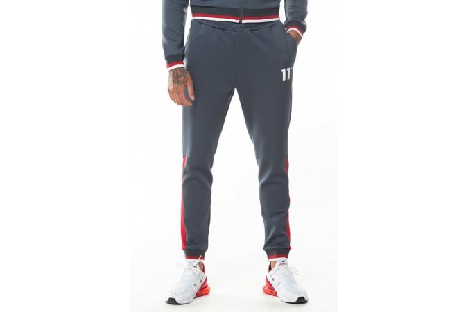 Pantalones Ribbed Poly Track Pants - Anthracite/Ski Patrol Red