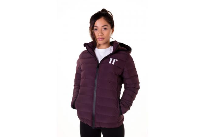 SPECTRUM PUFFER JACKET MULLED RED