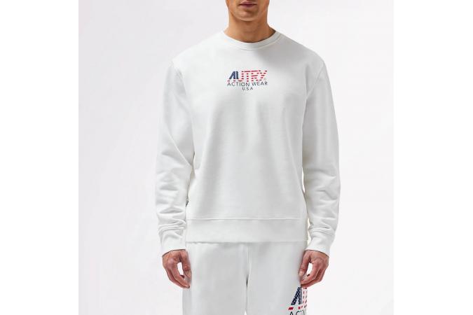 Sudadera Autry SWIM 1571 Iconic Man Flock Blanca