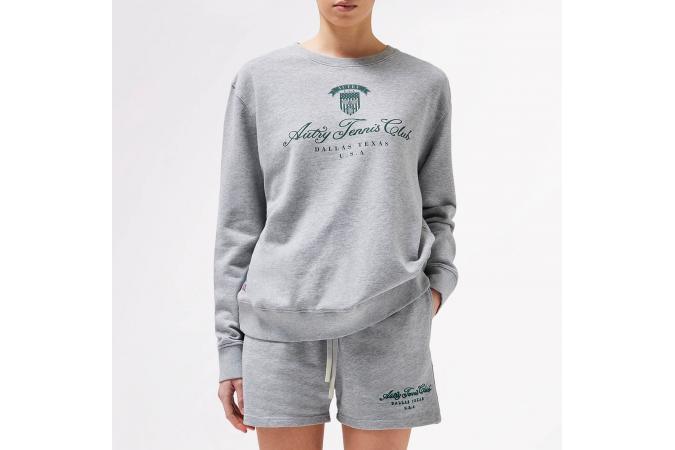 Sudadera Autry Tennis Club Wom Gris / Verde