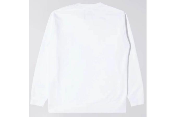 BASE CREW SWEAT WHITE GARMENT WASHED