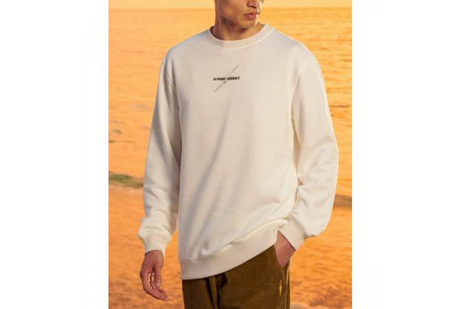 Sudadera Bolt 70´S Memories Crew Beige Claro