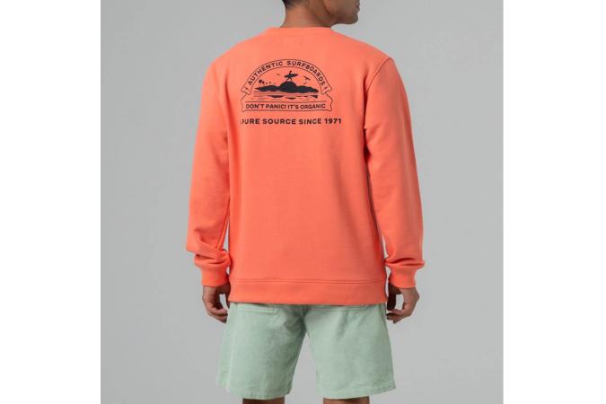 Sudadera Bolt Don't Panic Crew Coral