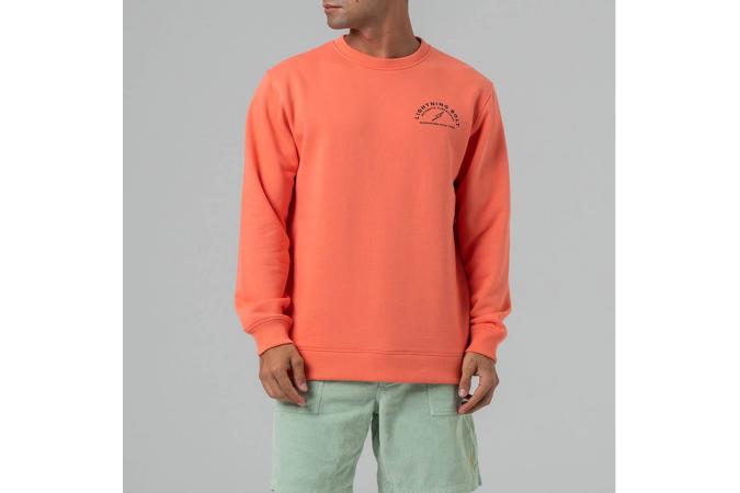 Sudadera Bolt Don't Panic Crew Coral