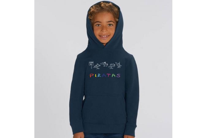 Sudadera Capucha Piratas Navy Jnr