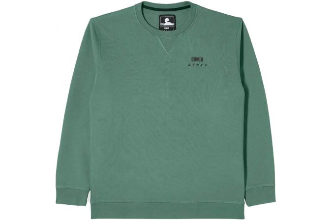 BASE CREW SWEAT BLUE SPRUCE GARMENT WHASE