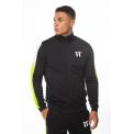 Sudadera Dot Fade Panelled Poly Track Top - Black/Lime Green/White