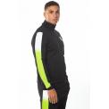 Sudadera Dot Fade Panelled Poly Track Top - Black/Lime Green/White