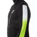 DOT FADE PANELLED POLY TRACK TOP BLACK,LIME GREEN,WHITE