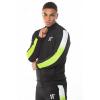 Sudadera Dot Fade Panelled Poly Track Top - Black/Lime Green/White