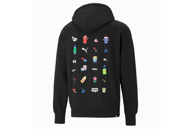 DOWNTOWN GRAPHIC HOODIE PUMA BLACK