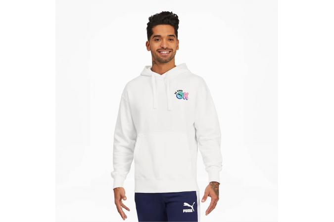 DOWNTOWN GRAPHIC HOODIE PUMA WHITE