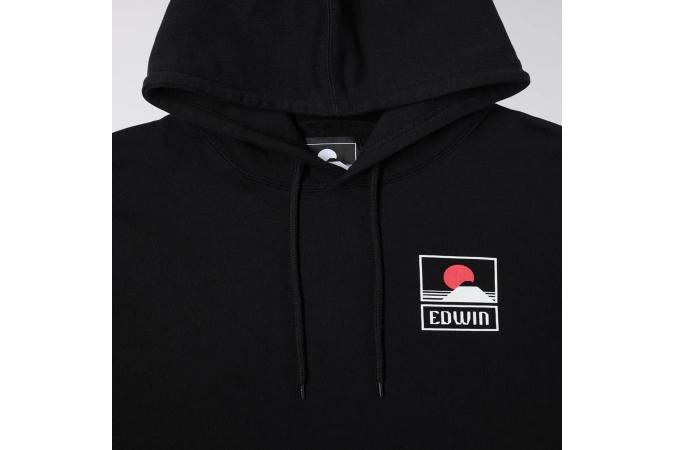 Sudadera Edwin Sunset On Mt Fuji Hoodie Negra