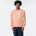 Sudadera Far Afield Wonky Logo Muted Clay Rosa Claro