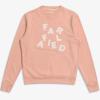 Sudadera Far Afield Wonky Logo Muted Clay Rosa Claro