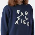 Sudadera Far Afield Wonky Logo Navy