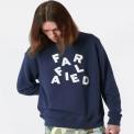 Sudadera Far Afield Wonky Logo Navy